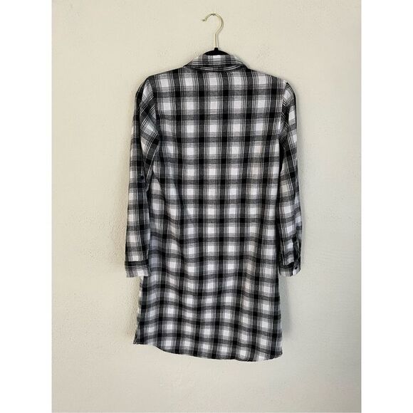 Given Kale Woman Flannel Long Sleeve Shirt Dress, Size Small - Picture 9 of 9